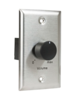 VOLUME CONTROL 100W, 1.5DB-STEP, 1-GANG STAINLESS STEEL
