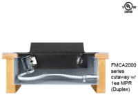 MPR MODULINE INSERT PANELS - DUPLEX POWER PROVISION FOR FMCA SERIES