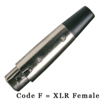 Black cable XLRF-XLRF