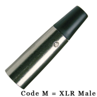 Black cable XLRM-XLRM