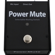 POWER MUTE ,  ACTIVE MICROPHONE MUTING PEDAL WITH POWER SUPPLY, STATUS INDICATOR LIGHT