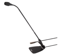 GOOSENECK MIC BLACK W/ BASE, 18 INCH