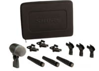 DRUM MICROPHONE KIT: (3) SM57 MICS, (1) BETA 52A, (3) A56D DRUM-MOUNTING SYSTEMS, &  A CARRYING CASE