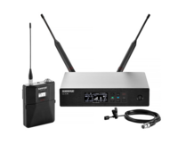 QLX-D WIRELESS LAPEL KIT WITH QLXD4, QLXD1 BODYPACK, &amp; WL93 SUBMINIATURE LAVALIER MICROPHONE