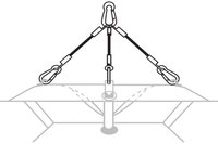HKL HANGING KIT. FOR USE WITH Q-12A, Q-12AWR & Q-15