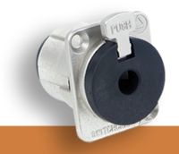 E Series 1/4&quot; / 3 Conductor Stereo Locking Jack, Nickel Finish / Bulk