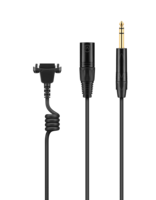 STRAIGHT COPPER CABLE WITH SHORT COILED PART FOR MINIMUM STRUCTURE BORN NOISE WITH XLR-3 CONNECTOR A