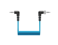 3.5MM (1/8&quot;) TRS TO 3.5MM (1/8&quot;) TRS COILED CABLE WITH LOCKING CONNECTOR