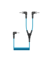 2CH SPLIT CABLE FOR (2) EK RECEIVERS. INCLUDES (1) LOCKING 3.5 MM TRS PLUG TO DUAL 3.5 MM TRS PLUG