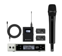 DIGITAL WIRELESS DUAL COMBO LAPEL/HANDHELD SYSTEM:  DUAL AES NETWORK RECEIVER, HANDHELD, BODYPACK