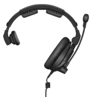 BROADCAST HEADSET WITH ULTRA-LINEAR HEADPHONE RESPONSE (SINGLE SIDED, 64 OHM) AND MICROPHONE