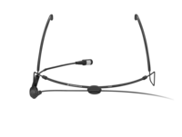 HSP 4-EW LIGHTWEIGHT HEADWORN MIC ASSEMBLY WITH CARDIOID MKE PLATINUM VARIANT (BLACK).