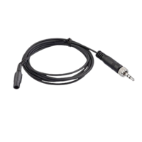 HSP 4-EW LIGHTWEIGHT HEADWORN MIC ASSEMBLY WITH CARDIOID MKE PLATINUM VARIANT (BLACK).