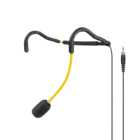 SWEAT-RESISTANT FITNESS HEADSET (SUPERCARDIOID) WITH ADJUSTABLE NECKBAND ANND FLEXIBLE MICROPHONE