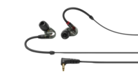 IN-EAR MONITORING HEADPHONES FEATURING SYS 7 DYNAMIC TRANSDUCER AND DETACHABLE 1.3M BLACK CABLE.