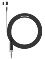 ULTRA-MINIATURE OMNI LAPEL WITH 3.3 MM CAPSULE, REDUCED SENSITIVITY (5 MV/PA), ULTRA-THIN CABLE