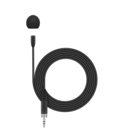 BLACK LAPEL MICROPHONE (OMNIDIRECTIONAL, PRE-POLARIZED CONDENSER) FOR XS &amp; EW WIRELESS BODYPACKS