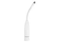 IS SERIES 6 IN. (15 CM.) SINGLE-FLEX GOOSENECK IN WHITE WITH 3-PIN XLR CONNECTOR FOR USE