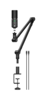PROFILE STREAMING SET USB-C MICROPHONE W/ CARDIOD CONDENSER CAPSULE, BOOM ARM INCLUDED, GAIN/MIX/VOLUME CONTROL