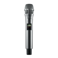 AXIENT DIGITAL HANDHELD TRANSMITTER WITH NEXADYNE 8/C CARDIOID DYNAMIC MICROPHONE CAPSULE, NICKEL