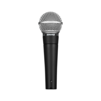 CARDIOID DYNAMIC SM58 VOCAL MICROPHONE KIT WITH 25' XLR CABLE, STAND ADAPTER, & ZIPPERED POUCH