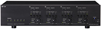 4 X 250W MATRIX MIXER-AMP W/DSP - 6 INPUTS (4 LINE, 2 MIC/LINE LEVEL) TO 4 OUTPUT CHANNELS