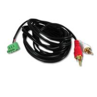 AUDIO CABLE - STEREO 2 RCA TO 4-PIN PHOENIX - 6 FOOT LENGTH
