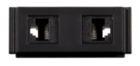 THE HPX-N102-RJ45, DUAL ETHERNET MODULE, PROVIDES TWO RJ-45 CONNECTIONS TO THE