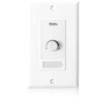 WALL PLATE 10KOHM LEVEL CONTROL / WHITE DECOR STYLE PLATE / FITS A SINGLE GANG ELECTRICAL OUTLET