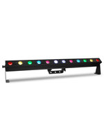 LINEAR WASH FIXTURE WITH 12 INDIVIDUALLY CONTROLLABLE QUAD-COLORED RGB