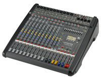 POWER MIXER, 6 MIC/LINE + 4 MIC/STEREO LINE CHANNELS, 6XAUX, DUAL 24 BIT STEREO EFFECTS,