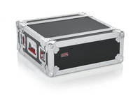 ATA WOOD FLIGHT RACK CASE; 4RU; 15&quot; DEEP  SHALLOW ROAD RACK CASE