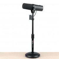 GFW-MIC-0501 DESKTOP MICROPHONE STAND WITH ROUND WEIGHTED BASE & ADJUSTABLE HEIGHT