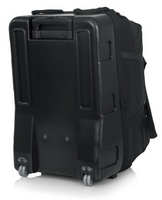 GPA-777 SPEAKER BAG W/ REINFORCED MOLDED BOTTOM, IN-LINE WHEELS, & PULL-OUT HANDLE; FITS EV ZLX, ETC