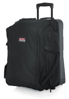 SPEAKER BAG W/ REINFORCED MOLDED BOTTOM, IN-LINE WHEELS, &amp; PULL-OUT HANDLE; FITS EV ZLX, ETC