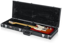 DELUXE WOOD CASE FOR ELECTRIC GUITARS