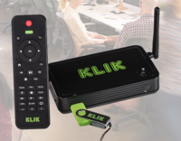 KLIK BOKS PLUS WIRELESS PRESENTATION/STREAMING BYOD SYSTEM - INCLUDES INFRARED REMOTE CONTROL