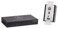 WALL PLATE SINGLE DECORA HDBASET EXTENDER SET WITH BOX STYLE RECEIVER EXTENDS HDMI, ANALOG AUDIO,