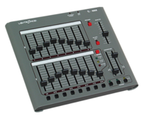 16 CHANNELS, 8 SCENES, 2 PROGRAMMABLE CHASES, STANDARD DMX512 (5 PIN/3P AVAIL), OPTIONAL LMX-128