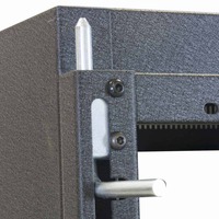 LWR-723 RACK-SECTIONAL WALL MOUNT-7U, 23IN DEEP, 1PR ADJ RAILS, BLACK