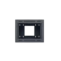 LWR-723 RACK-SECTIONAL WALL MOUNT-7U, 23IN DEEP, 1PR ADJ RAILS, BLACK