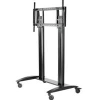 SMARTMOUNT FLAT PANEL CART FOR 55&quot; TO 98&quot; DISPLAYS / BLACK / 4&quot; CASTERS