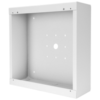 VANDAL RESISTANT, SQUARE, SURFACE MOUNT ENCLOSURE,STAINLESS STEEL, 4&quot; DEEP, WHITE POWDER COAT FINISH