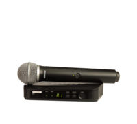 BLX WIRELESS VOCAL HANDHELD SYSTEM WITH BLX4 RECEIVER, &amp; BLX2/PG58 HANDHELD PG 58 MICROPHONE