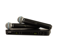 DUAL-CHANNEL WIRELESS HANDHELD MICROPHONE SYSTEM WITH BETA 58