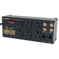 TRIPP LITE ISOBAR SURGE PROTECTOR METAL 6 OUTLET RJ11 COAX 6FT CORD 2850 JOULE